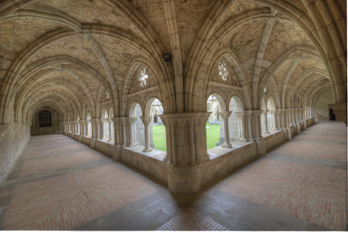 Galerías norte y oeste del claustro de Irantzu